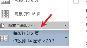 Word打印缩放设置方法
