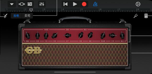 库乐队放大器怎么连接吉他
