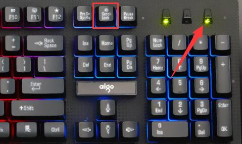 键盘上的三个灯分别指示什么