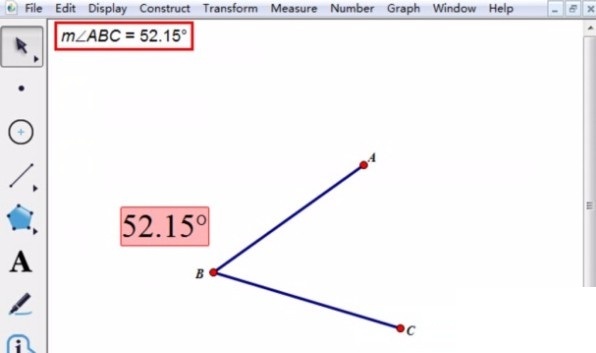 几何画板如何标记角度