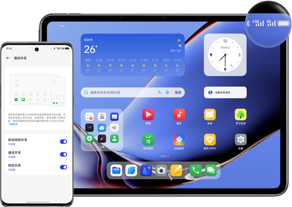 oppopad2通信共享支持哪些手机