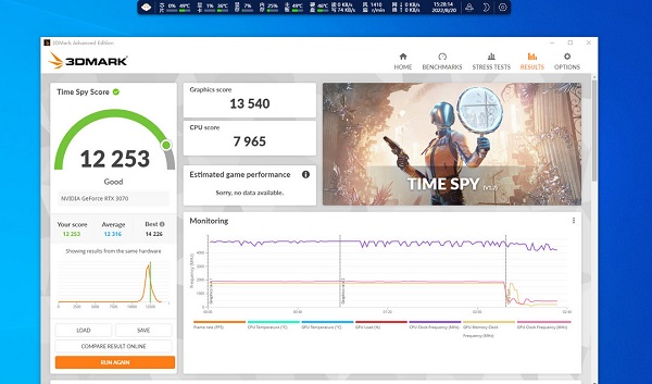 RTX 3070 GAMING Z TRIO 8G LHR评测跑分参数介绍