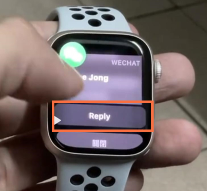 applewatchs7怎么打字回复微信