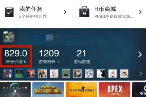 steam账号价值在哪看