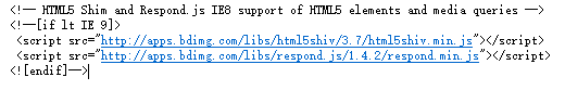 怎样全系IE支持Bootstrap?解决方法介绍