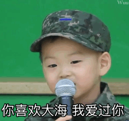 喜欢大海我爱过你gif表情包无水印分享
