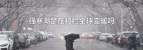 强寒潮是在打脸全球变暖吗