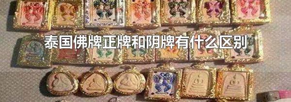 泰国佛牌正牌和阴牌有什么区别