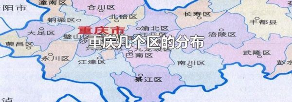 重庆几个区的分布