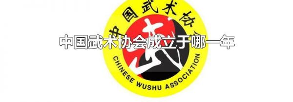 中国武术协会成立于哪一年