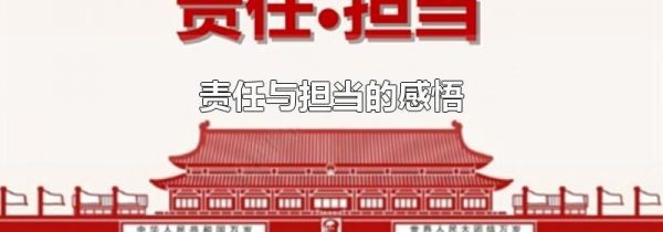 责任与担当的感悟