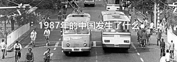 1987年的中国发生了什么