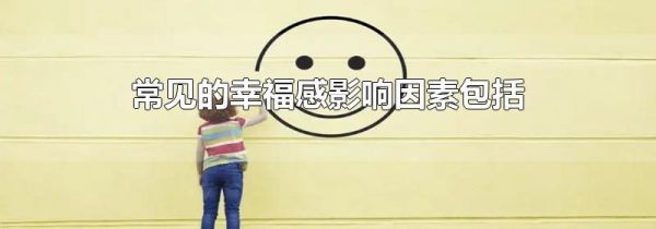 常见的幸福感影响因素包括