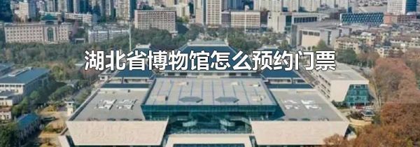 湖北省博物馆怎么预约门票