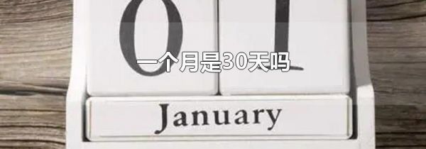 一个月是30天吗