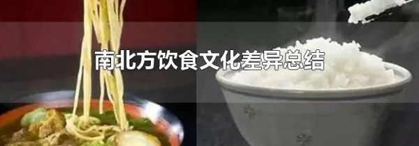 南北方饮食文化差异总结