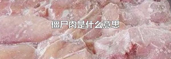僵尸肉是什么意思