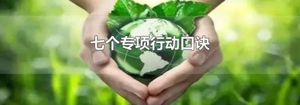七个专项行动口诀
