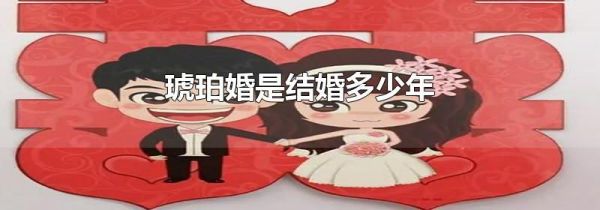 琥珀婚是结婚多少年