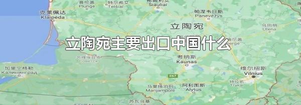 立陶宛主要出口中国什么