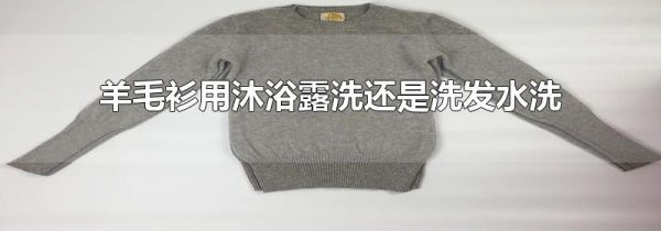 羊毛衫用沐浴露洗还是洗发水洗