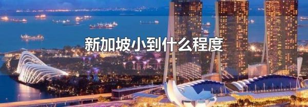 新加坡小到什么程度