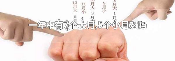 一年中有7个大月,5个小月对吗