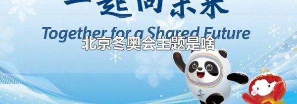 北京冬奥会主题是啥