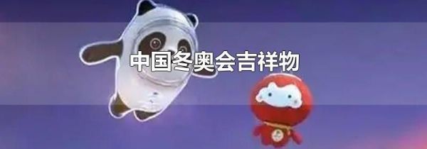 中国冬奥会吉祥物