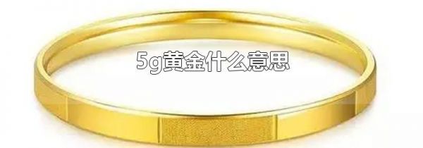 5g黄金什么意思