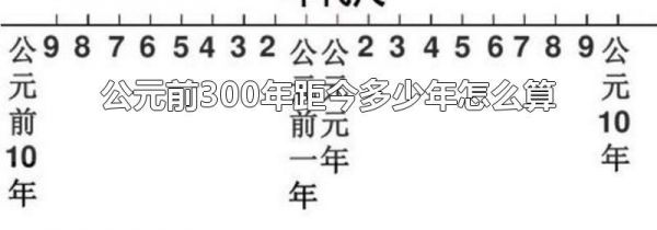 公元前300年距今多少年怎么算