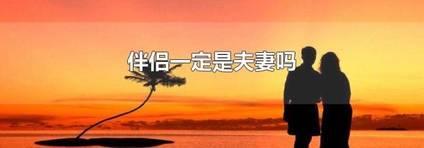 伴侣一定是夫妻吗