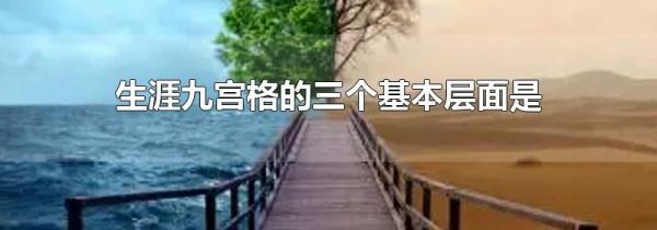 生涯九宫格的三个基本层面是