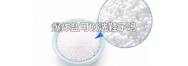 爆炸盐可以洗鞋子吗