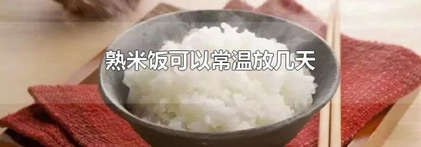 熟米饭可以常温放几天