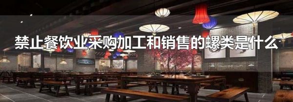 禁止餐饮业采购加工和销售的螺类是什么