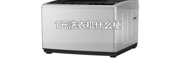1元洗衣机什么梗