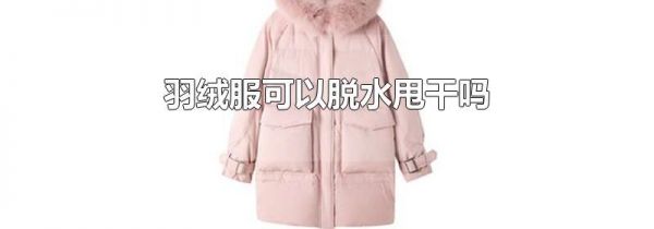羽绒服可以脱水甩干吗