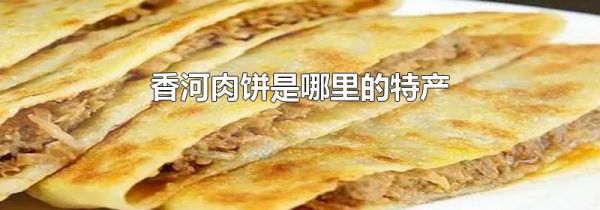 香河肉饼是哪里的特产