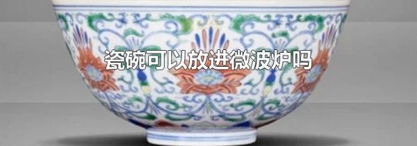 瓷碗可以放进微波炉吗