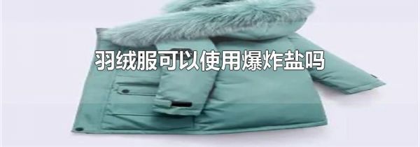 羽绒服可以使用爆炸盐吗
