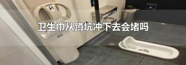 卫生巾从蹲坑冲下去会堵吗