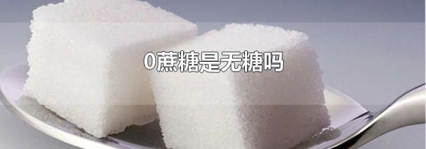 0蔗糖是无糖吗