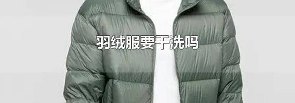 羽绒服要干洗吗