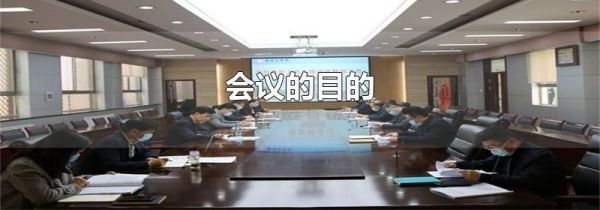 会议的目的