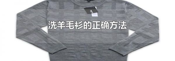 洗羊毛衫的正确方法