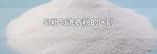皂粉与洗衣粉的区别