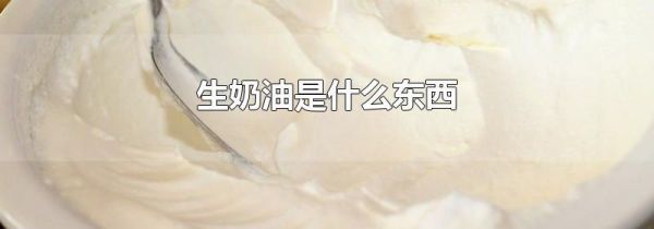 生奶油是什么东西