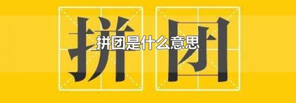拼团是什么意思
