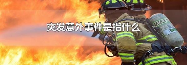 突发意外事件是指什么